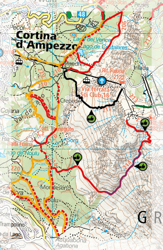 Carte Supertrail - Cortina d’Ampezzo | Supertrail Map carte de randonnée Supertrail Map Default Title