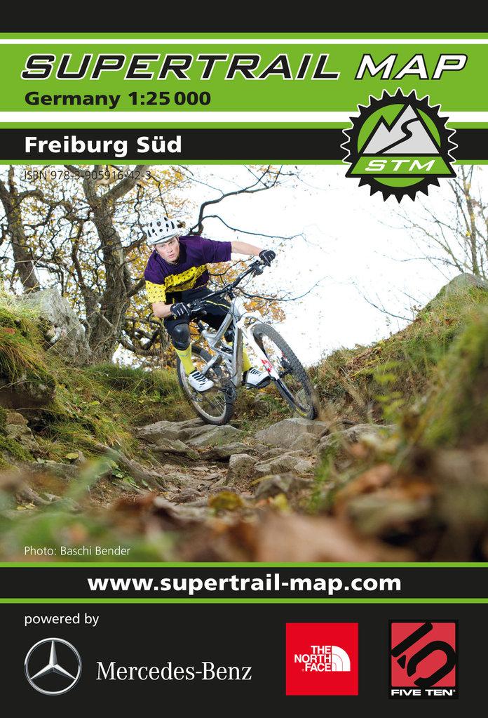 Carte Supertrail - Freiburg Sud | Supertrail Map carte pliée Supertrail Map 