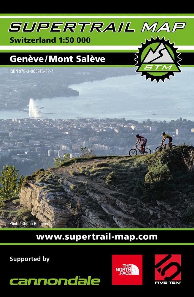 Carte Supertrail - Genève, Mont Salève | Supertrail Map carte pliée Supertrail Map 