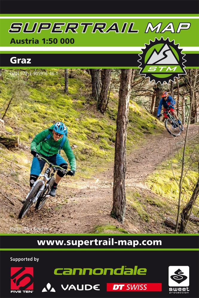 Carte Supertrail - Graz | Supertrail Map carte pliée Supertrail Map 