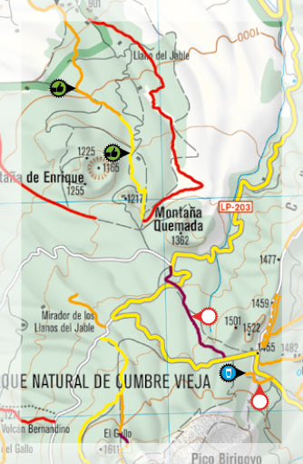 Carte Supertrail - La Palma | Supertrail Map carte de randonnée Supertrail Map Default Title