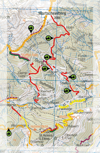 Carte Supertrail - Merano Sud | Supertrail Map carte de randonnée Supertrail Map Default Title