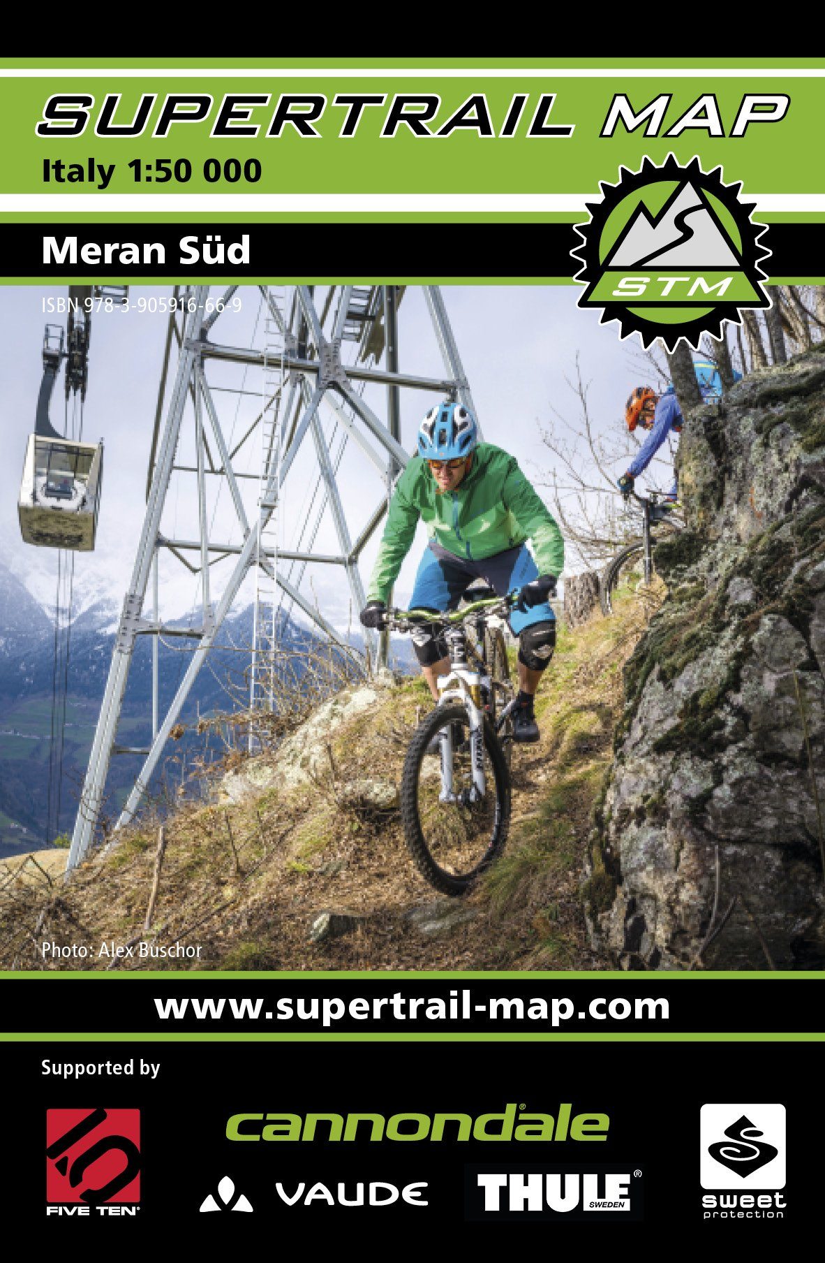 Carte Supertrail - Merano Sud | Supertrail Map carte de randonnée Supertrail Map