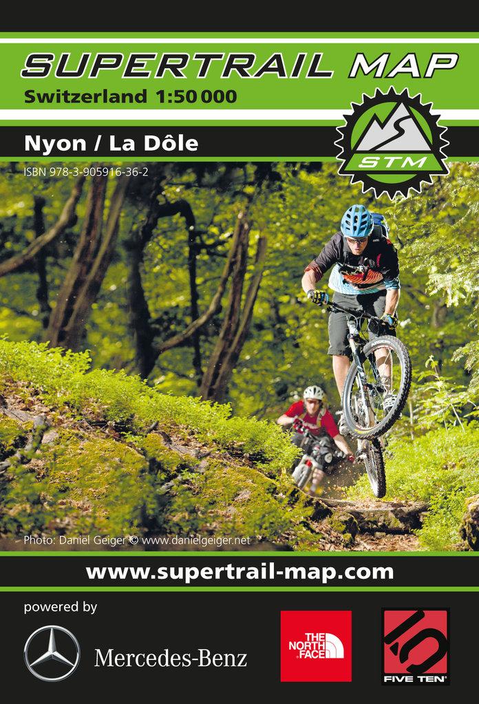 Carte Supertrail - Nyon, La Dôle | Supertrail Map carte de randonnée Supertrail Map