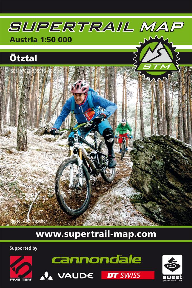 Carte Supertrail - Ötztal | Supertrail Map carte de randonnée Supertrail Map