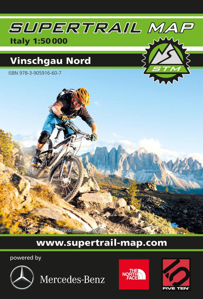 Carte Supertrail - Vinschgau, Val Venosta Nord | Supertrail Map carte pliée Supertrail Map 