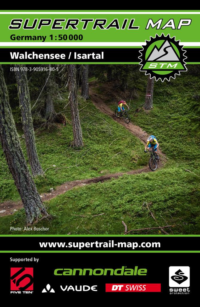 Carte Supertrail - Walchensee, Isartal | Supertrail Map carte de randonnée Supertrail Map