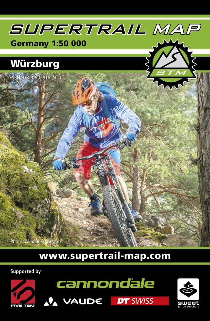 Carte Supertrail - Würzburg | Supertrail Map carte pliée Supertrail Map 