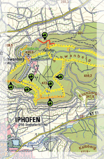 Carte Supertrail - Würzburg | Supertrail Map carte pliée Supertrail Map 