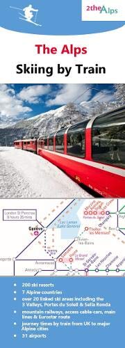 Carte - The Alps : Skiing by Train | 2the Alps carte routière 2the Alps