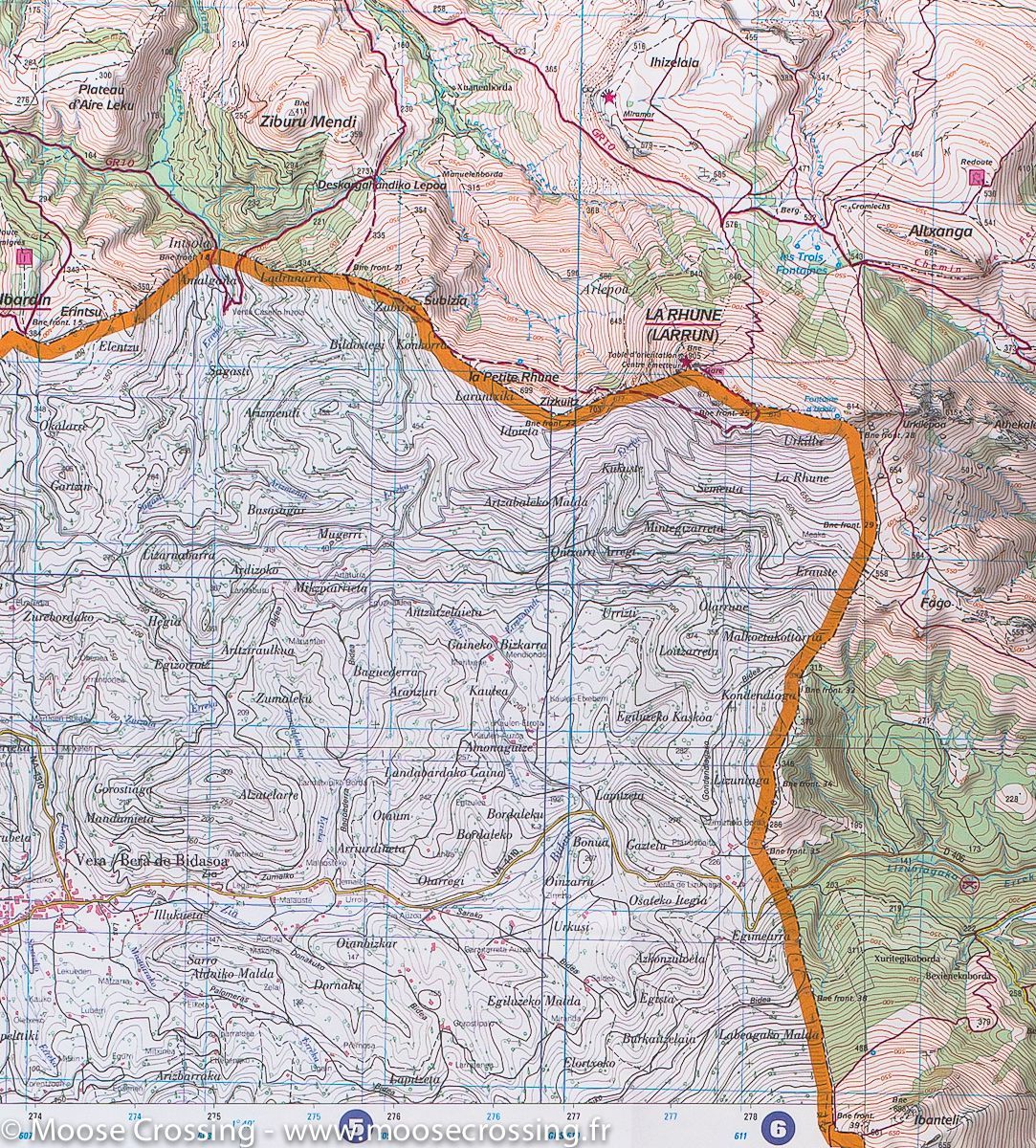 Carte TOP 25 n° 1245 OT - Hendaye & St Jean de Luz | IGN carte de randonnée IGN