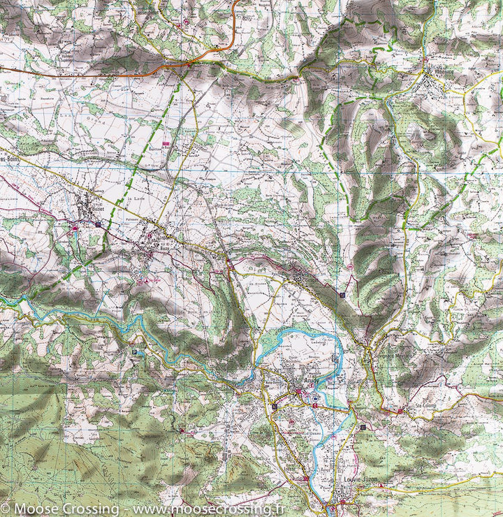 Carte TOP 25 n° 1546 ET - Laruns, Gourette (Vallée d'Ossau, Pyrénées) | IGN carte pliée IGN 