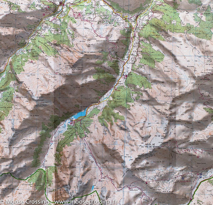 Carte TOP 25 n° 1647 OT - Vignemale, Ossau, Arrens, Cauterets (PN des Pyrénées) | IGN carte pliée IGN 
