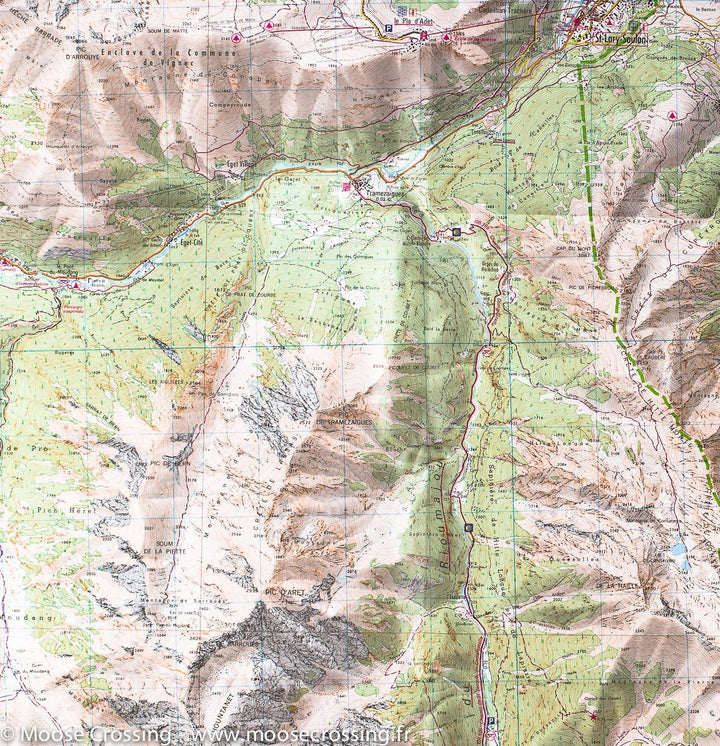 Carte TOP 25 n° 1748 ET - Néouvielle & Vallée d'Aure (Pyrénées) | IGN carte pliée IGN 