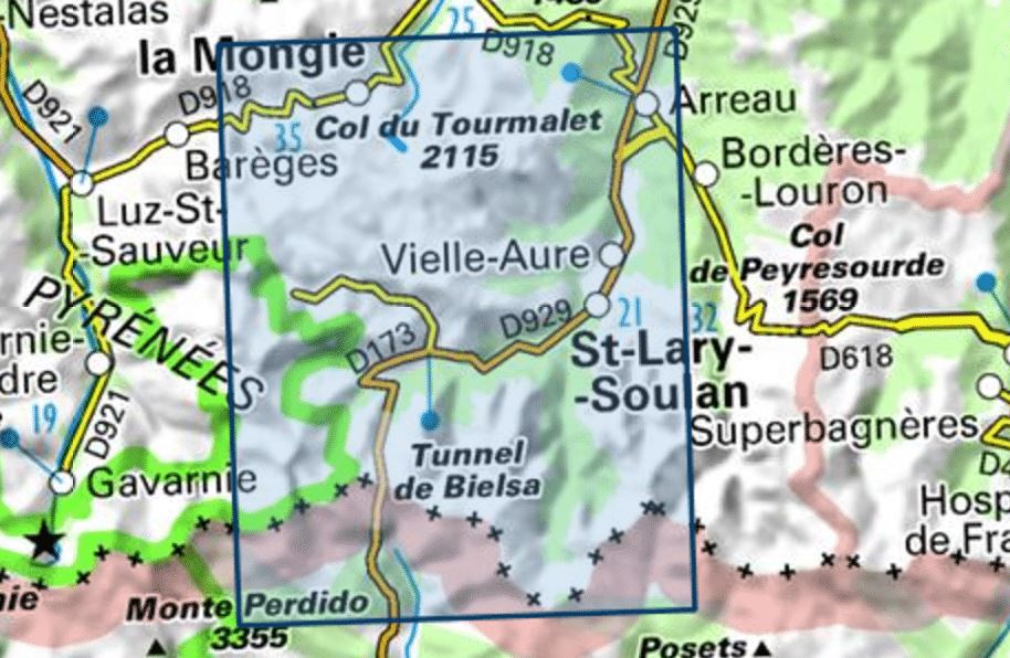 Carte TOP 25 n° 1748 ET - Néouvielle & Vallée d'Aure (Pyrénées) | IGN carte pliée IGN 