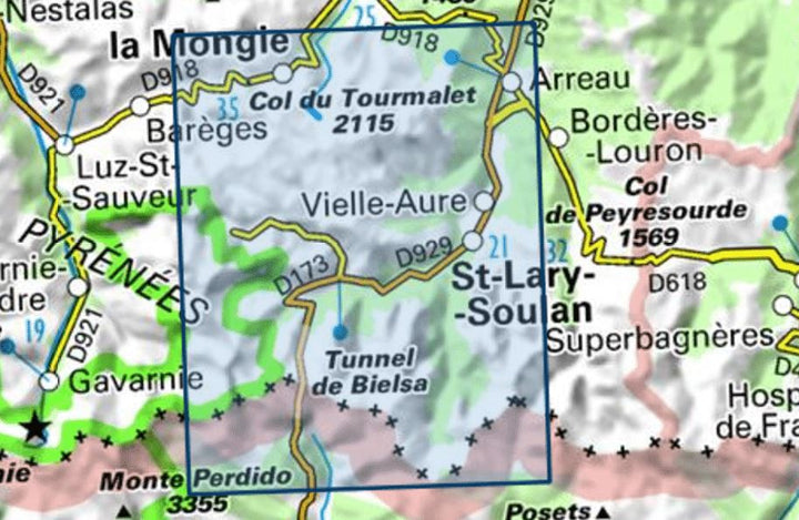 Carte TOP 25 n° 1748 ET - Néouvielle & Vallée d'Aure (Pyrénées) | IGN carte pliée IGN 
