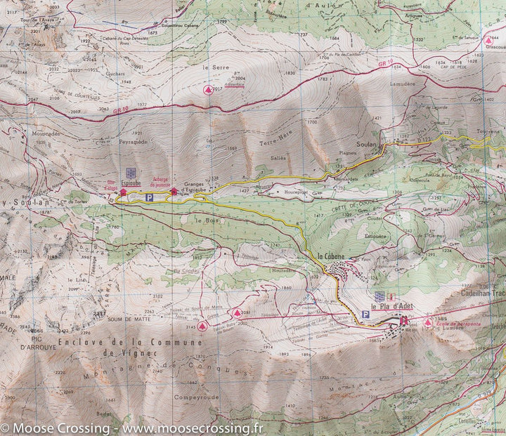Carte TOP 25 n° 1748 ET - Néouvielle & Vallée d'Aure (Pyrénées) | IGN carte pliée IGN 