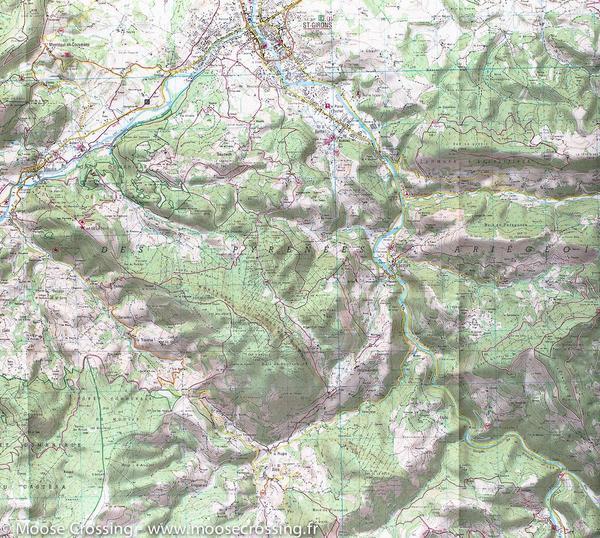 Carte TOP 25 n° 2047 OT - St Girons & Couserans (Pyrénées) | IGN carte pliée IGN 