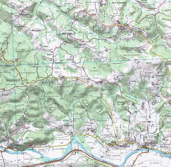 Carte TOP 25 n° 2047 OT - Saint-Girons & Couserans (Pyrénées) | IGN carte de randonnée IGN