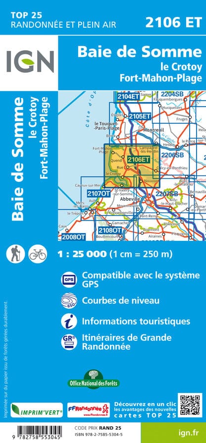 TOP 25 Map No 2106 ET Bay Of Somme Le Crotoy Fort Mahon Plage I top-25-map-no-2106-et-bay-of-somme-le-crotoy-fort-mahon-plage-i