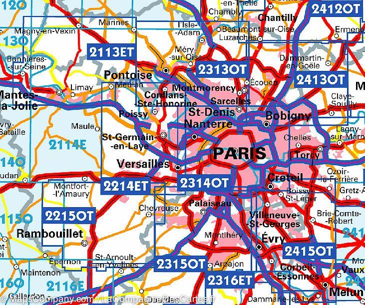 Carte IGN TOP 25 n° 2215 OTR (Résistante) - Forêt de Rambouillet (PNR de la Haute Vallée de Chevreuse) - La Compagnie des Cartes