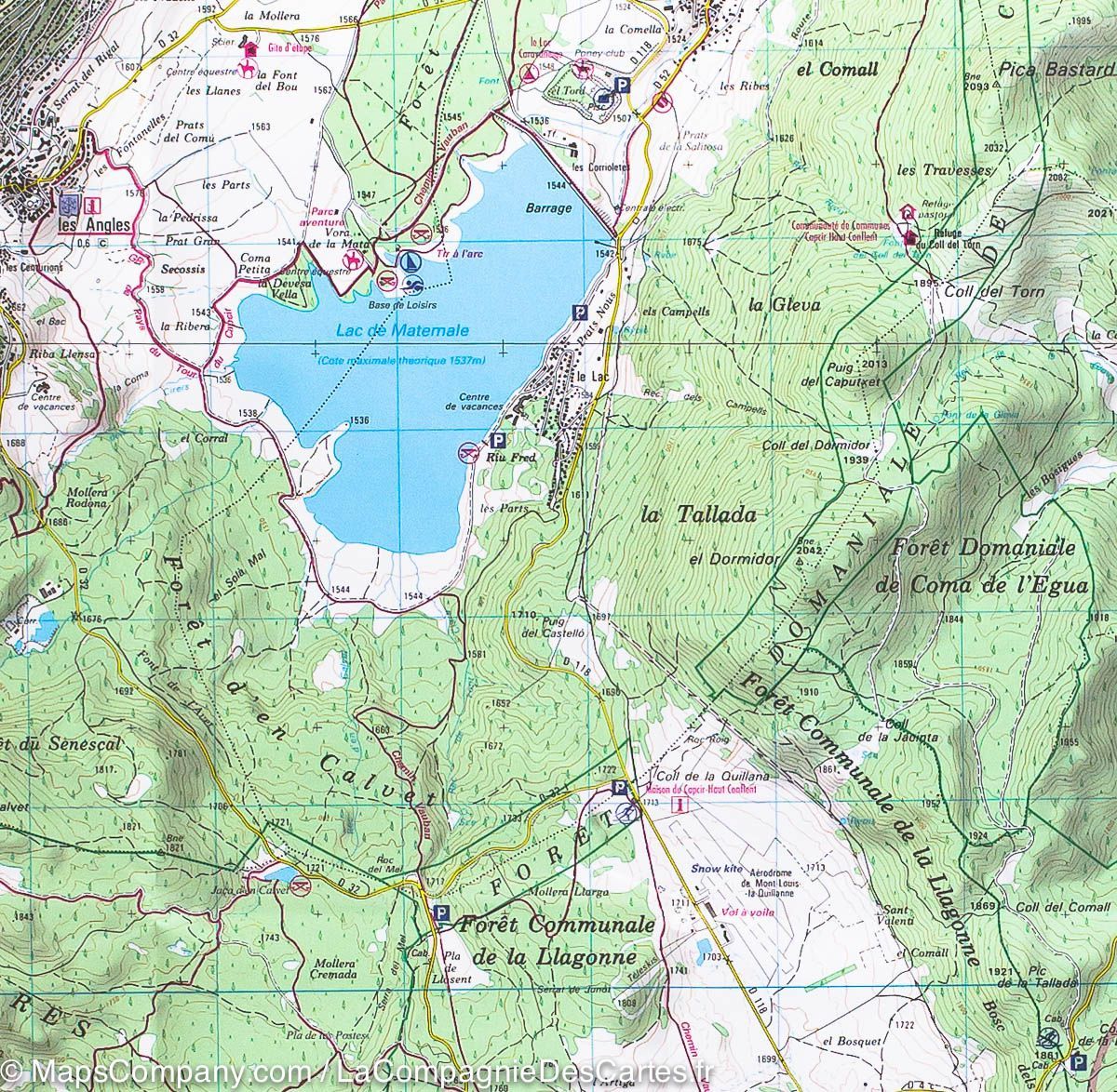 Carte TOP 25 n° 2249 ETR (résistante) - Font-Romeu, Capcir (Pyrénées) | IGN carte de randonnée IGN