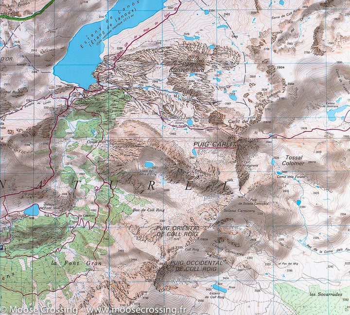 Carte TOP 25 n° 2249 OT - Bourg-Madame, Col de Puymorens & Pic Carlit (Pyrénées) | IGN - La Compagnie des Cartes