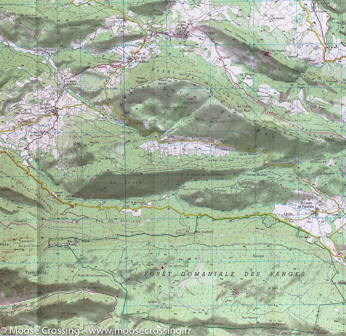 Carte TOP 25 n° 2347 OT - Quillan & Alet-les-bains (Pyrénées) | IGN carte de randonnée IGN