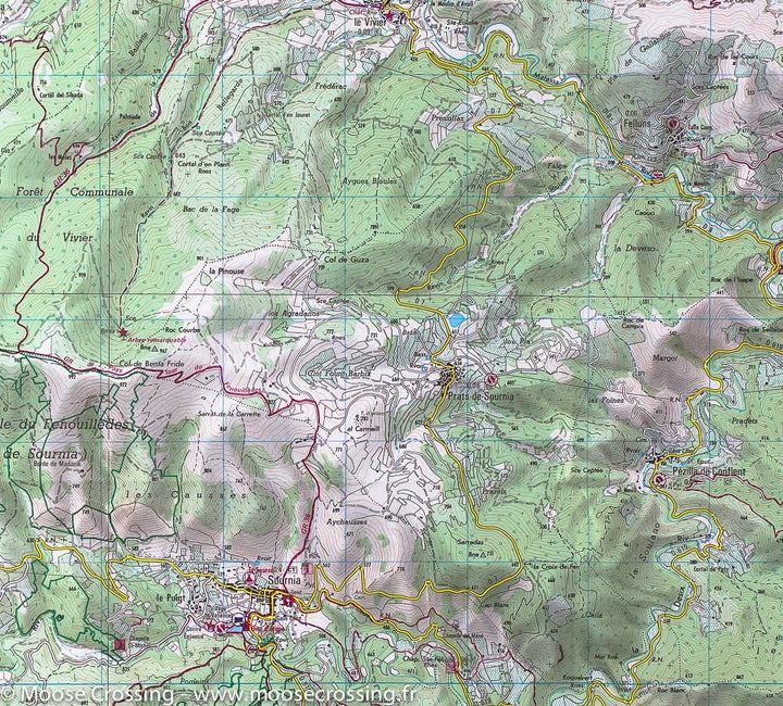 Carte IGN TOP 25 n° 2348 ET - Prades et St Paul de Fenouillet (Pyrénées) - La Compagnie des Cartes