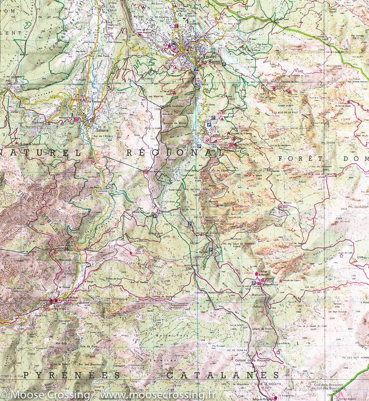 Carte TOP 25 n° 2349 ET - Massif du Canigou (Pyrénées) | IGN - La Compagnie des Cartes