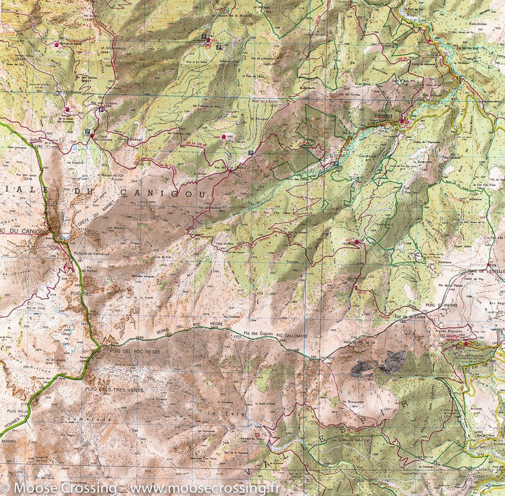 Carte TOP 25 n° 2349 ET - Massif du Canigou (Pyrénées) | IGN - La Compagnie des Cartes