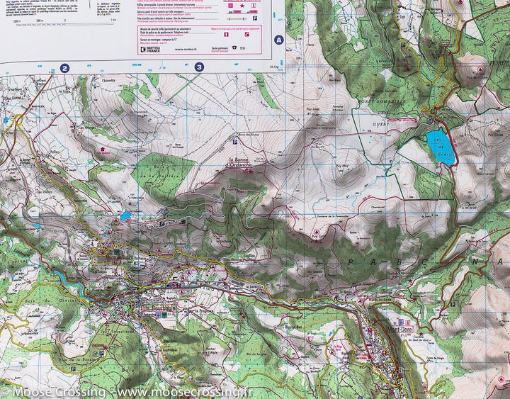 Carte IGN TOP 25 n° 2432 ET - Massif du Sancy (Massif Central) - La Compagnie des Cartes