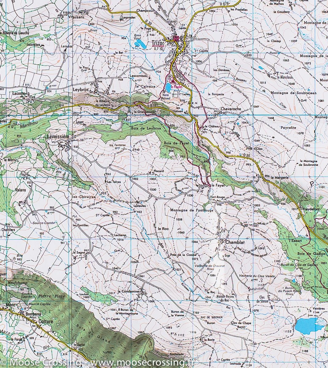 Carte TOP 25 n° 2434 OT - Riom-ès-Montagnes & Bort-les-Orgues (PNR des Volcans d'Auvergne) | IGN - La Compagnie des Cartes