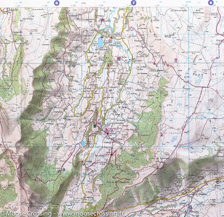 Carte IGN TOP 25 n° 2435 OT - Monts du Cantal, PNR des volcans d'Auvergne (Massif Central) - La Compagnie des Cartes