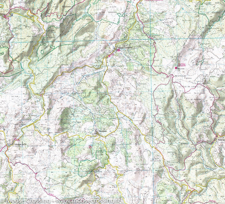 Carte IGN TOP 25 n° 2447 OT - Tuchan & Massif des Corbières (Pyrénées) - La Compagnie des Cartes