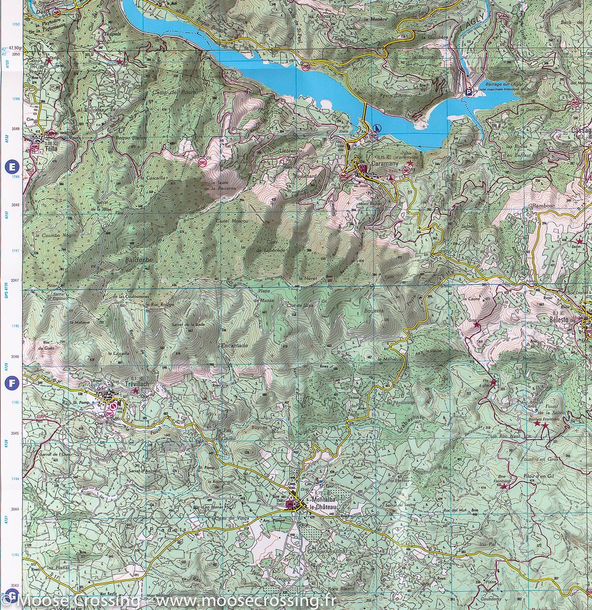 Carte TOP 25 n° 2448 OT - Thuir & Ille-sur-Têt (Pyrénées-Orientales) | IGN carte de randonnée IGN