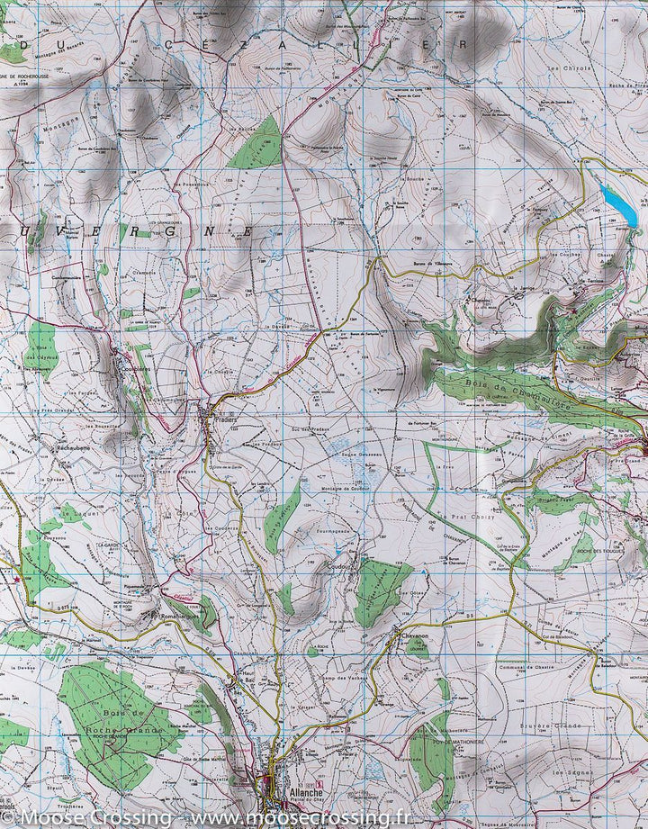Carte IGN TOP 25 n° 2534 OT - Monts du Cézallier (Massif Central) - La Compagnie des Cartes