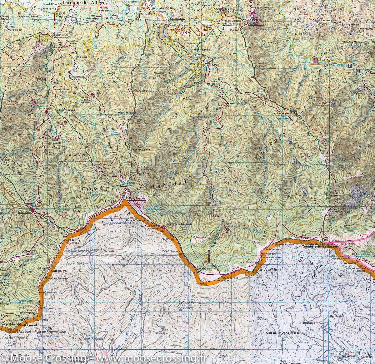 Carte TOP 25 n° 2549 OT - Banyuls, Col du Perthus & Côte Vermeille | IGN carte de randonnée IGN