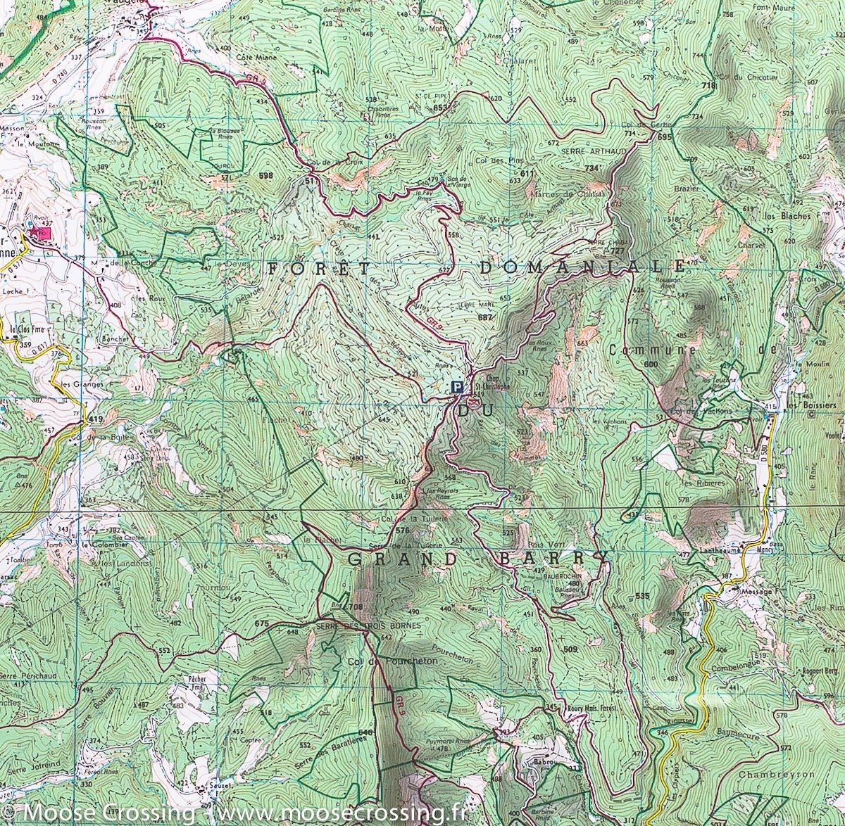 Carte TOP 25 n° 3137 OT - Die, Crest & PNR du Vercors (Alpes) | IGN carte de randonnée IGN