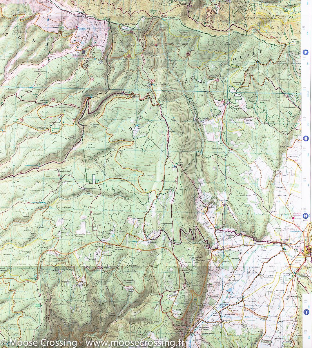 Carte TOP 25 n° 3140 ET - Mont Ventoux (Provence) | IGN carte pliée IGN 