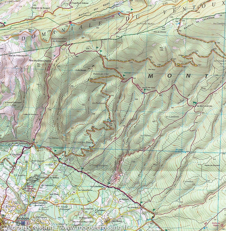 Carte TOP 25 n° 3140 ETR (résistante) - Mont Ventoux (Provence) | IGN carte pliée IGN 