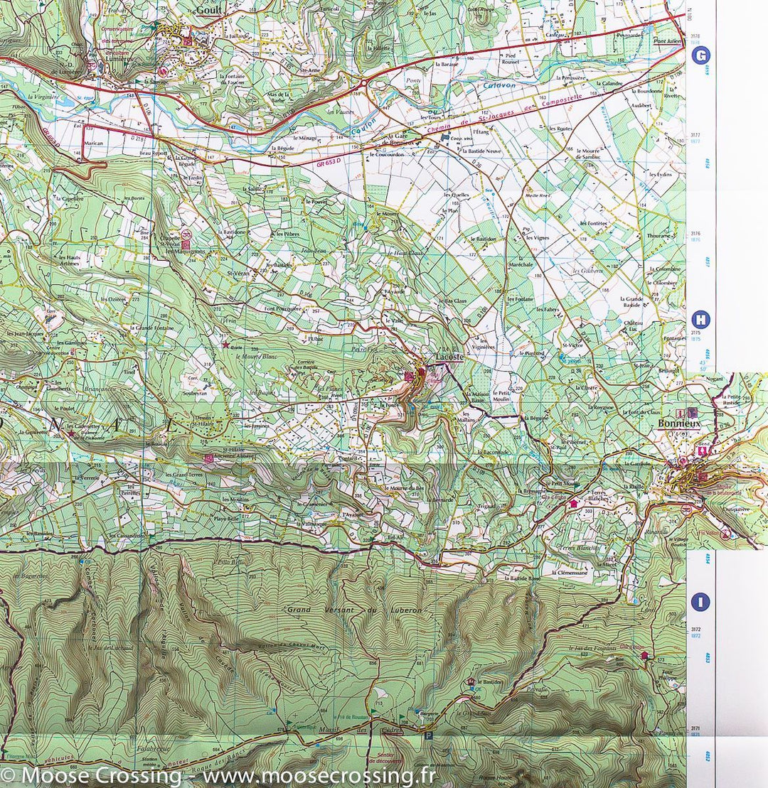 Carte TOP 25 n° 3142 OT - Cavaillon, Fontaine de Vaucluse (PNR du Lubéron) | IGN carte pliée IGN 