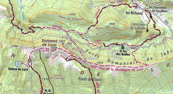 Carte TOP 25 n° 3240 OT - Banon, Sault & Plateau de St Christol | IGN carte pliée IGN 