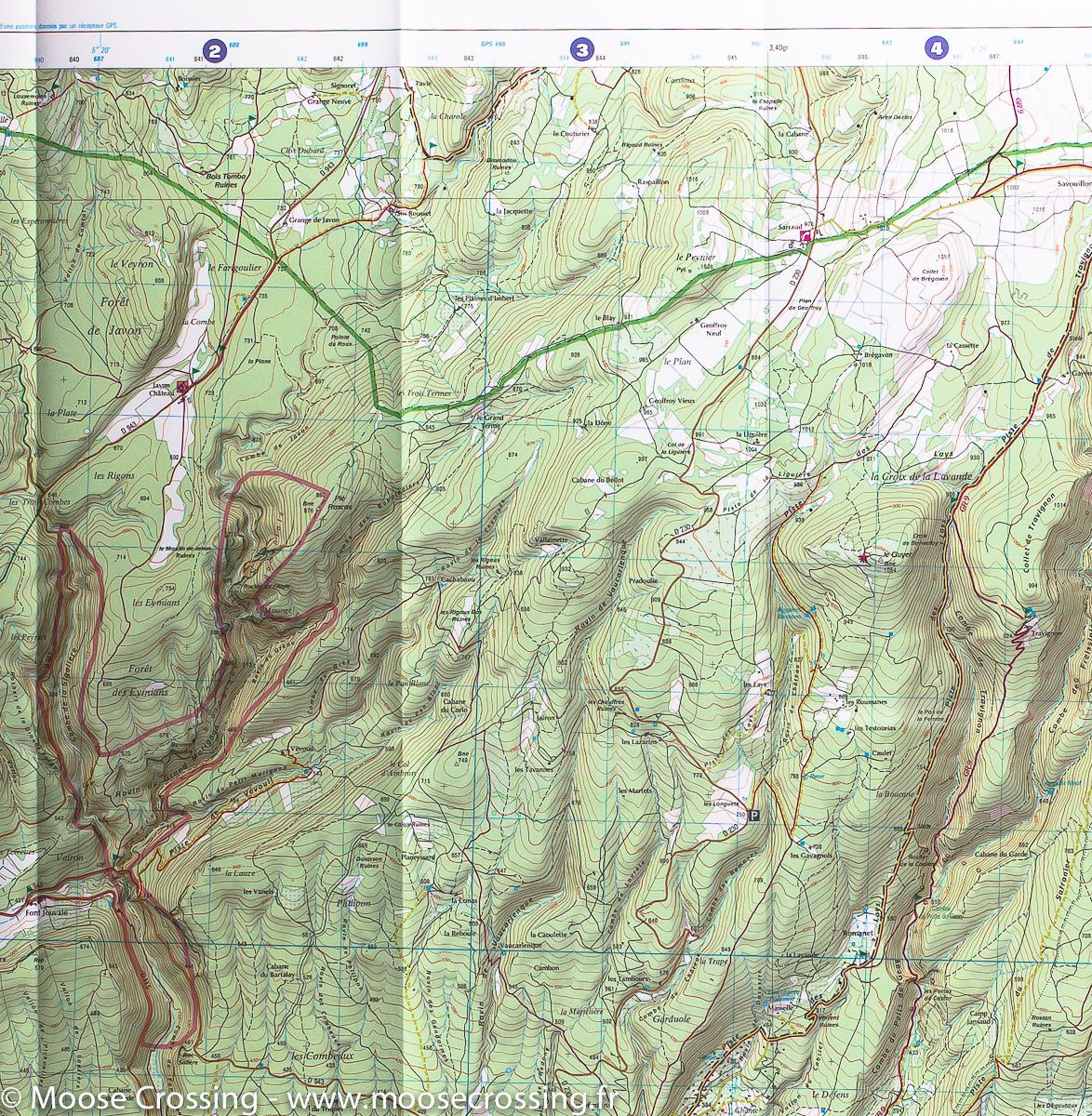 Carte TOP 25 n° 3242 OT - Apt & Parc Naturel Régional du Luberon | IGN carte de randonnée IGN