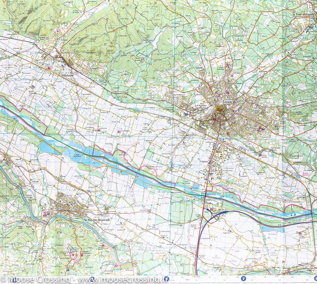 Carte TOP 25 n° 3243 OT - Pertuis, Lourmarin & PNR du Lubéron | IGN carte pliée IGN 