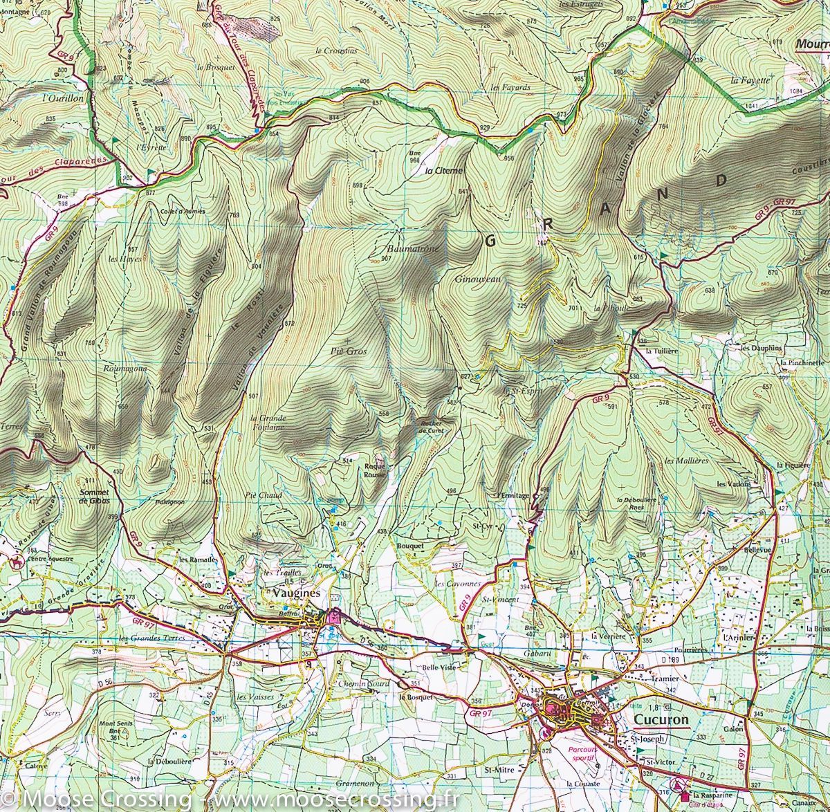 Carte TOP 25 n° 3243 OT - Pertuis, Lourmarin & PNR du Luberon | IGN carte de randonnée IGN