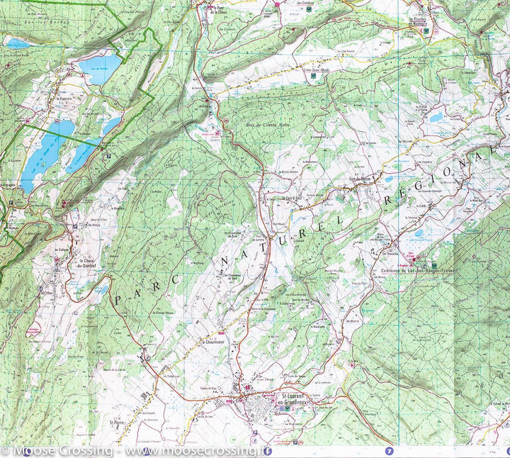 Carte IGN TOP 25 n° 3326 ET - Champagnole, lac de Chalain & Pic de l'Aigle (Alpes) - La Compagnie des Cartes