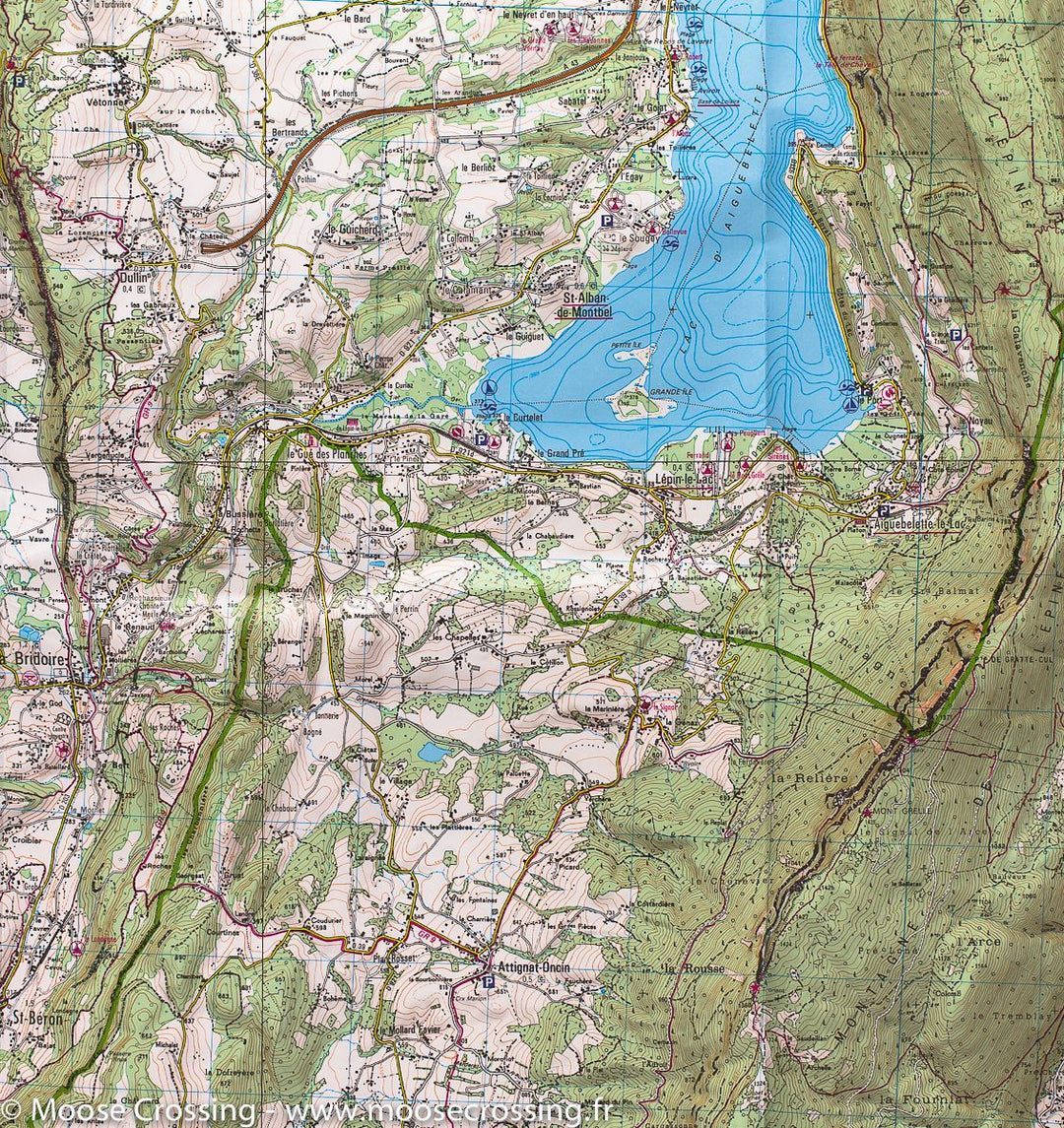 Carte TOP 25 n° 3333 OT - Massif de la Chartreuse Nord (Alpes) | IGN carte pliée IGN 