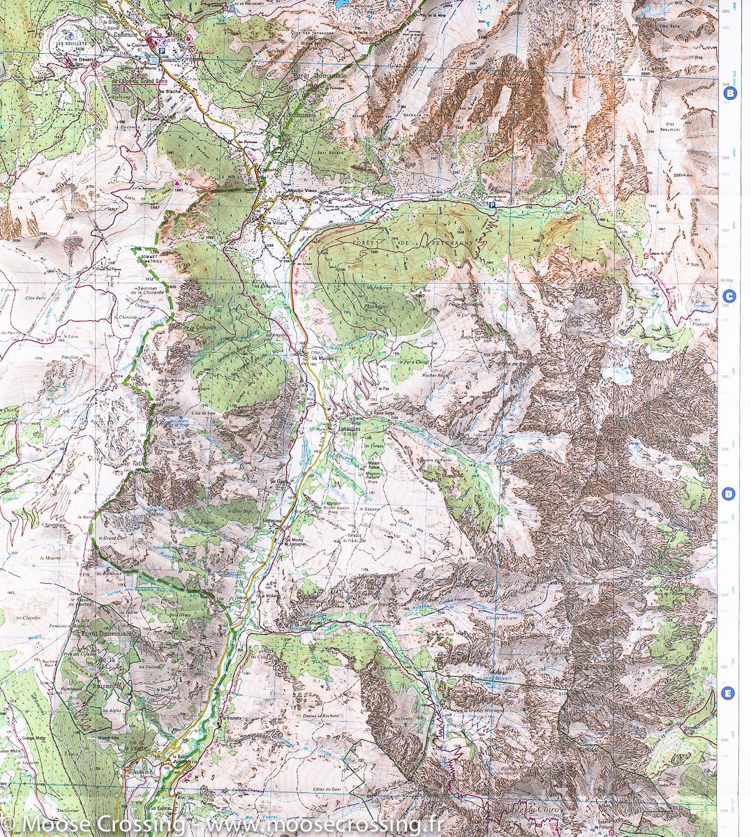 Carte TOP 25 n° 3336 OT - La Mure & Valbonnais (Alpes) | IGN carte de randonnée IGN
