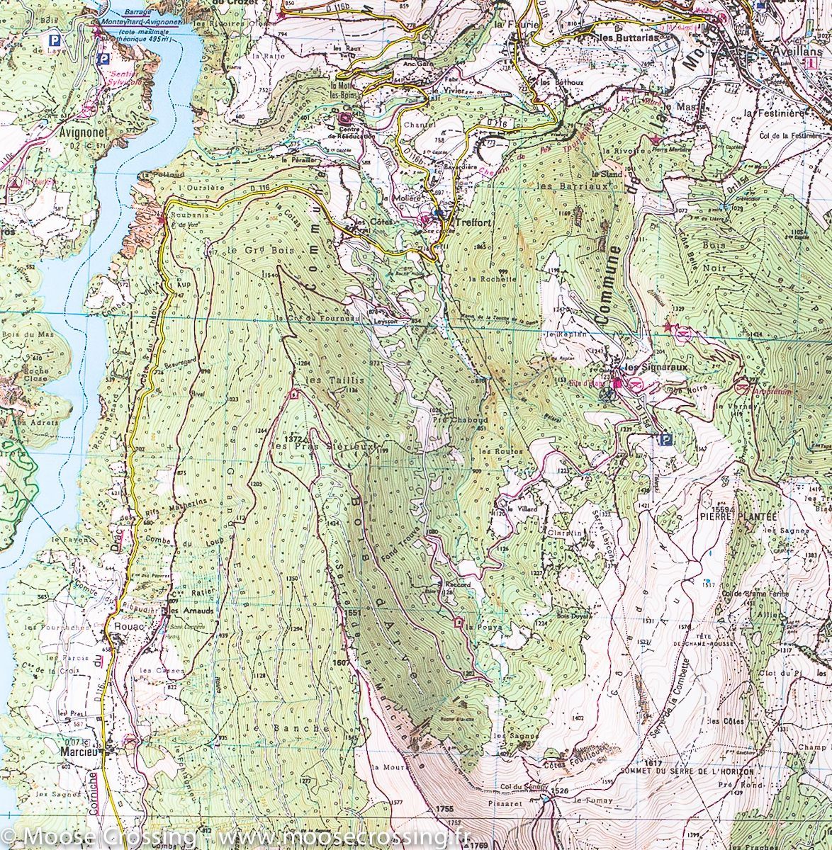 Carte TOP 25 n° 3336 OTR (résistante) - La Mure & Valbonnais (Alpes) | IGN carte de randonnée IGN